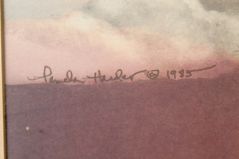 Pamela Hassler Signed Framed Offset Lithograph