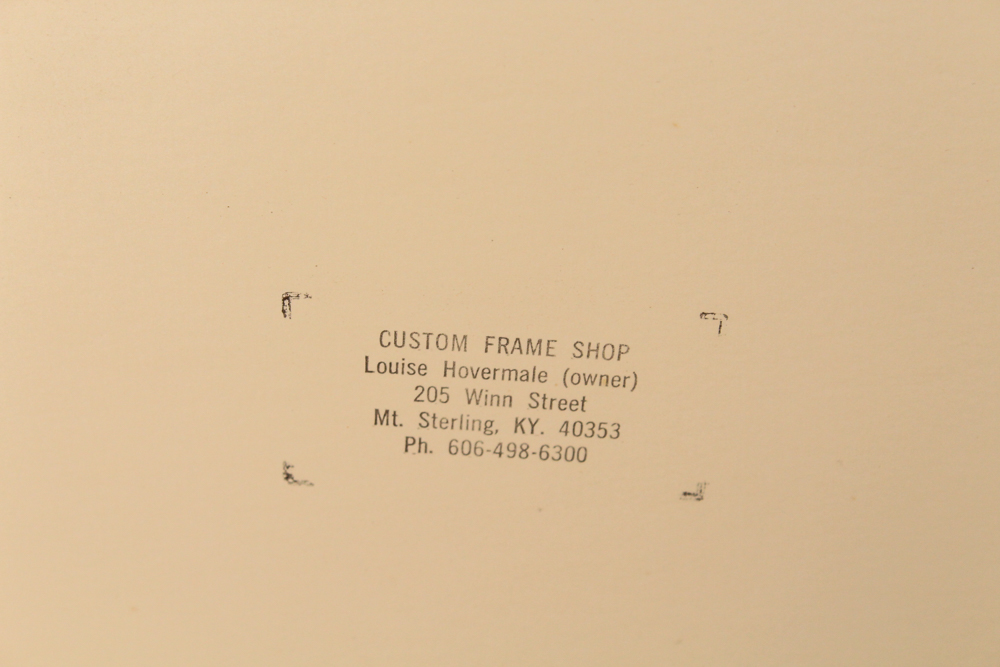 Pamela Hassler Signed Framed Offset Lithograph