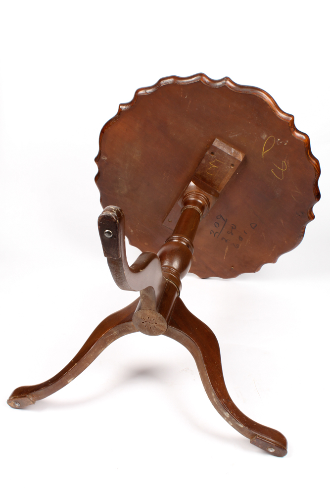 Vintage Pie Crust Tea Table