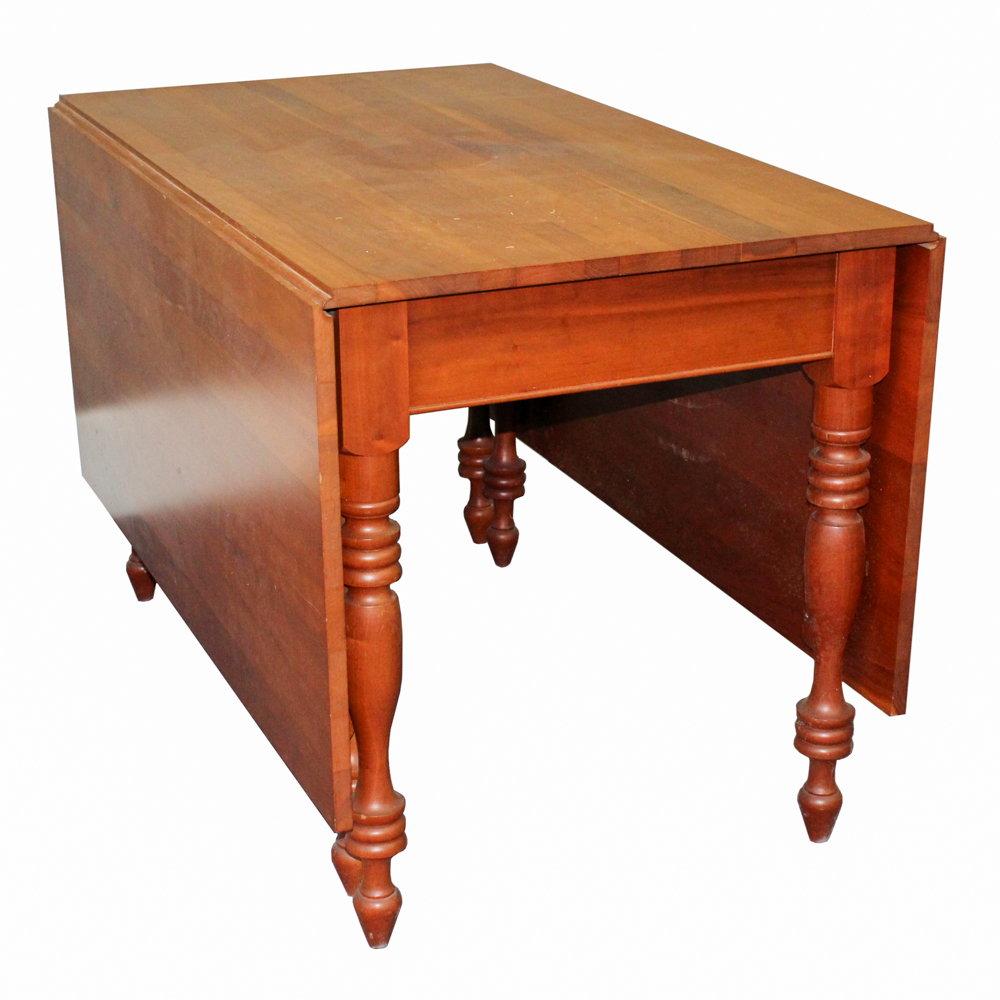 Vintage Cherry Gate Leg Dining Table