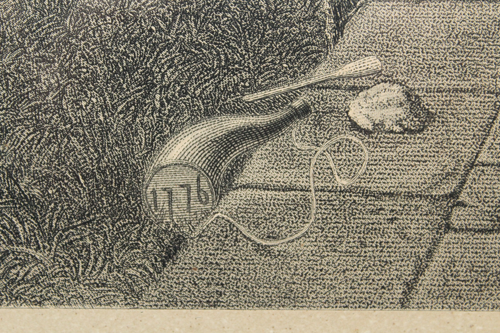 Antique Framed "Home of Washington" Engraving