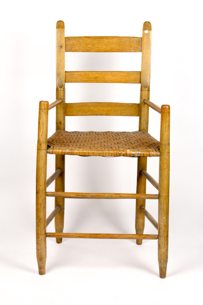 Antique Hickory Weaver's Armchair