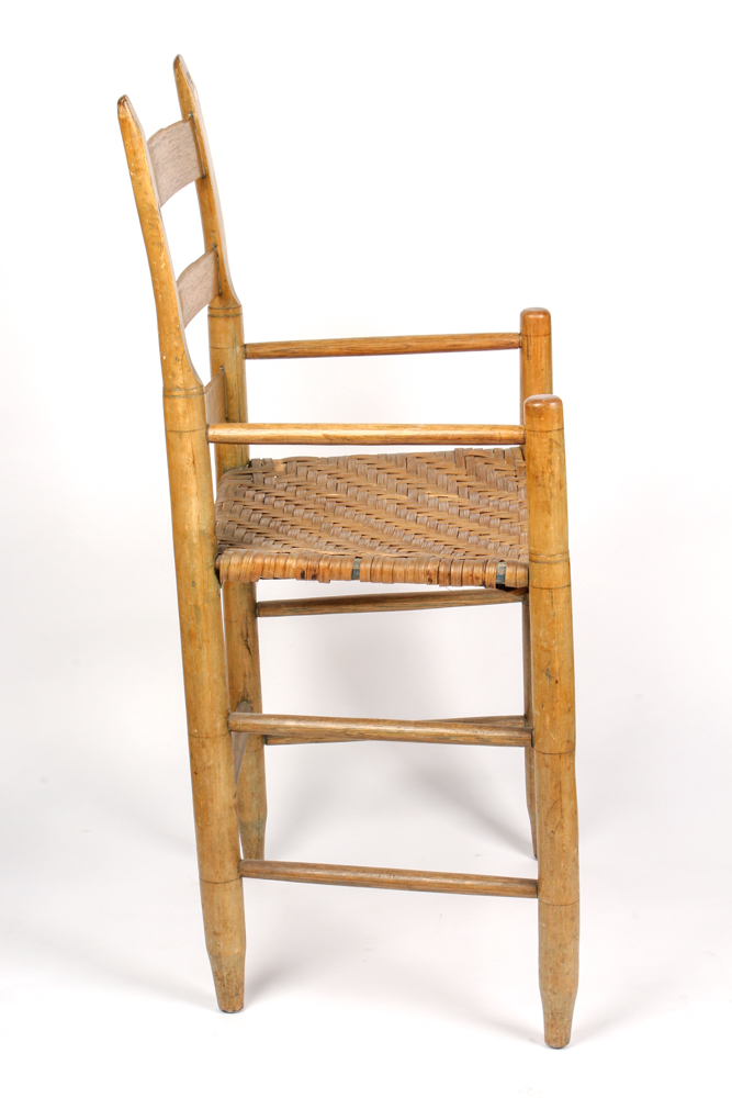 Antique Hickory Weaver's Armchair
