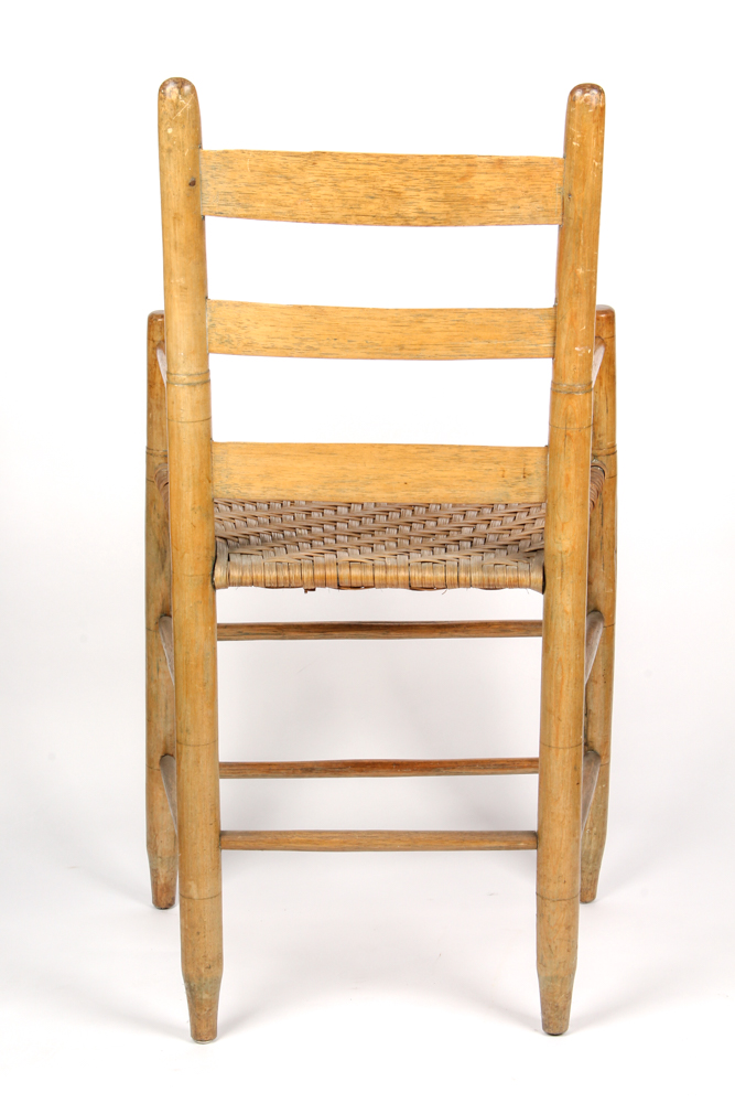 Antique Hickory Weaver's Armchair