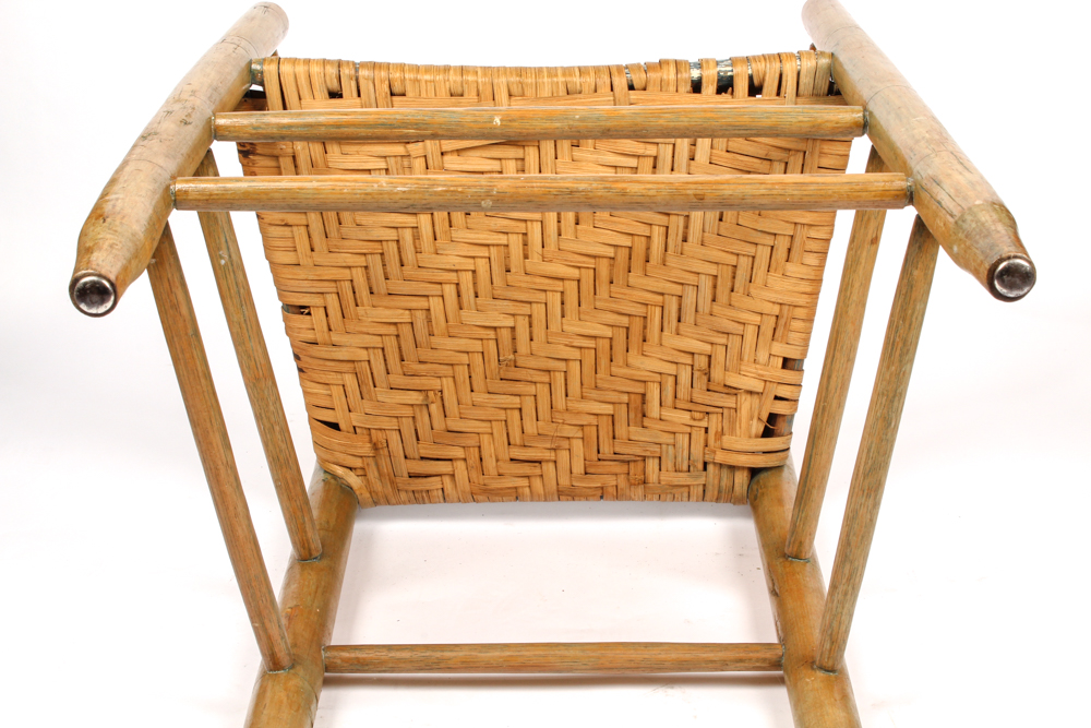 Antique Hickory Weaver's Armchair