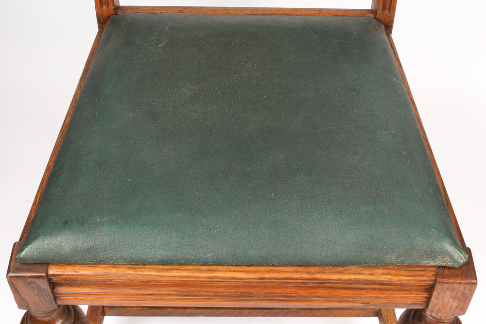 Antique Victorian Eastlake Oak Chair