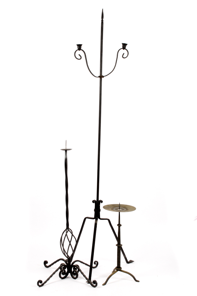 Black Wrought Iron Candle Holders