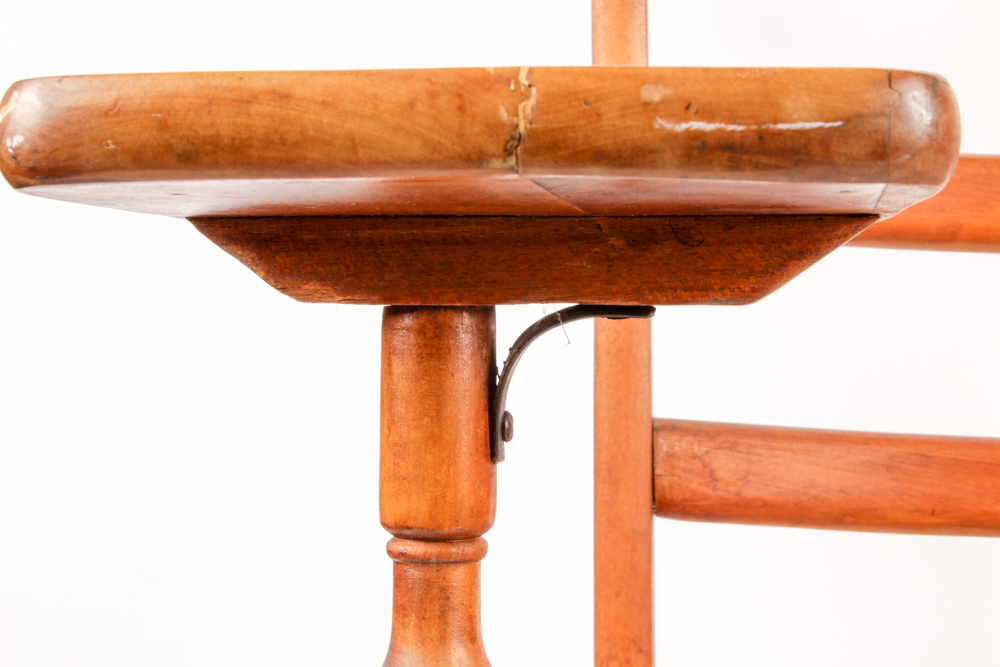 Antique Sycamore Writing Arm Chair