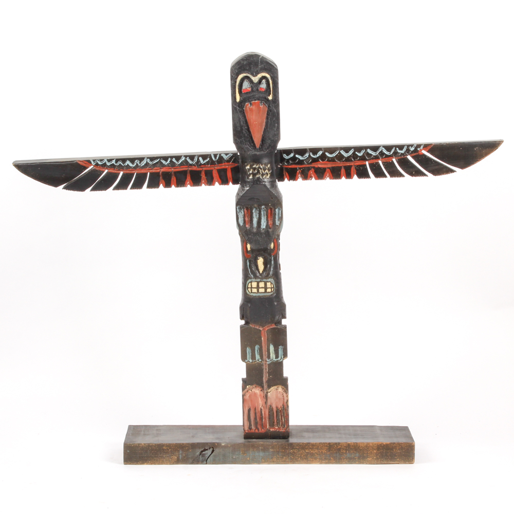 Handcrafted Pacific Northwest Style Totem Pole