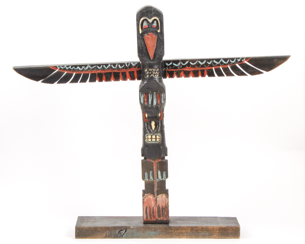 Handcrafted Pacific Northwest Style Totem Pole