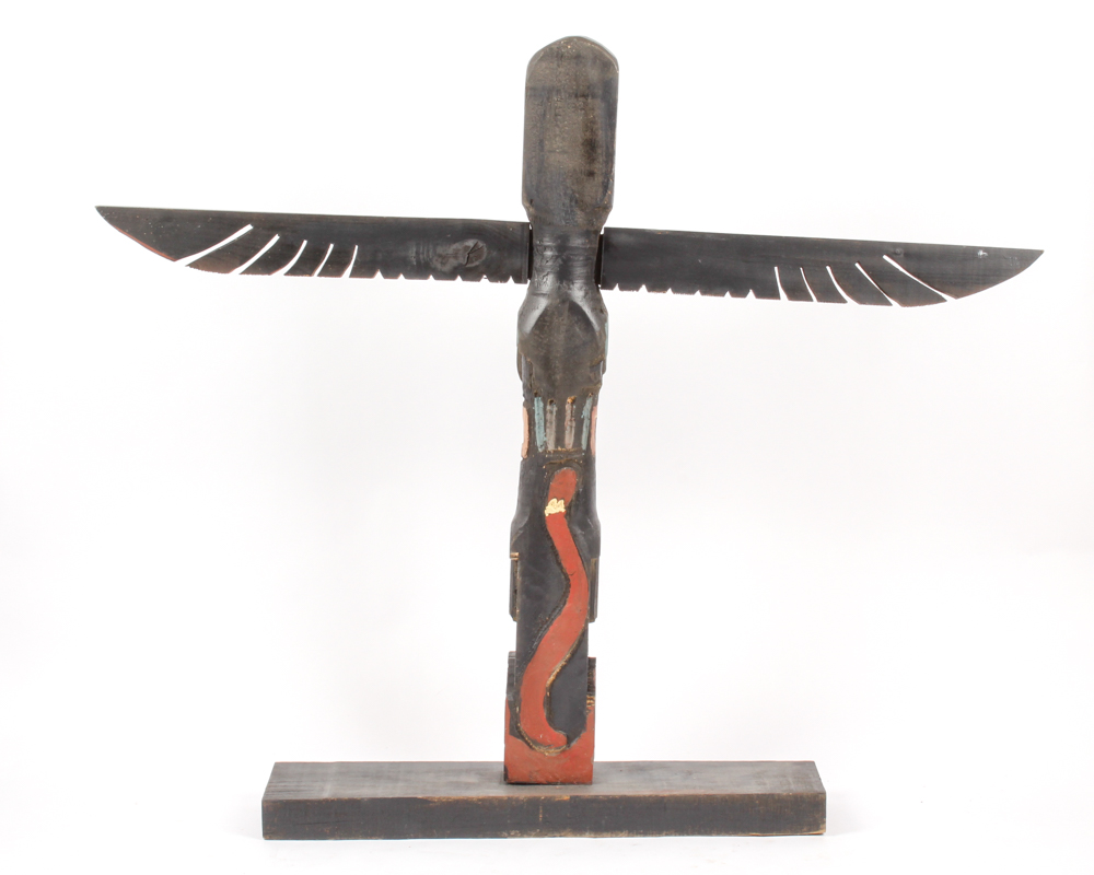 Handcrafted Pacific Northwest Style Totem Pole