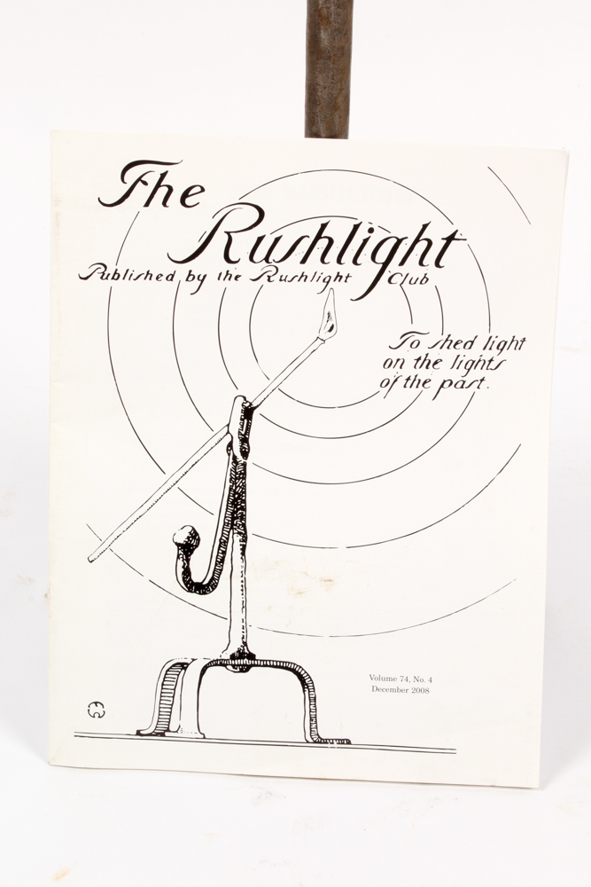 Wrought Iron Rushlight Stand and The Rushlight Club Publication