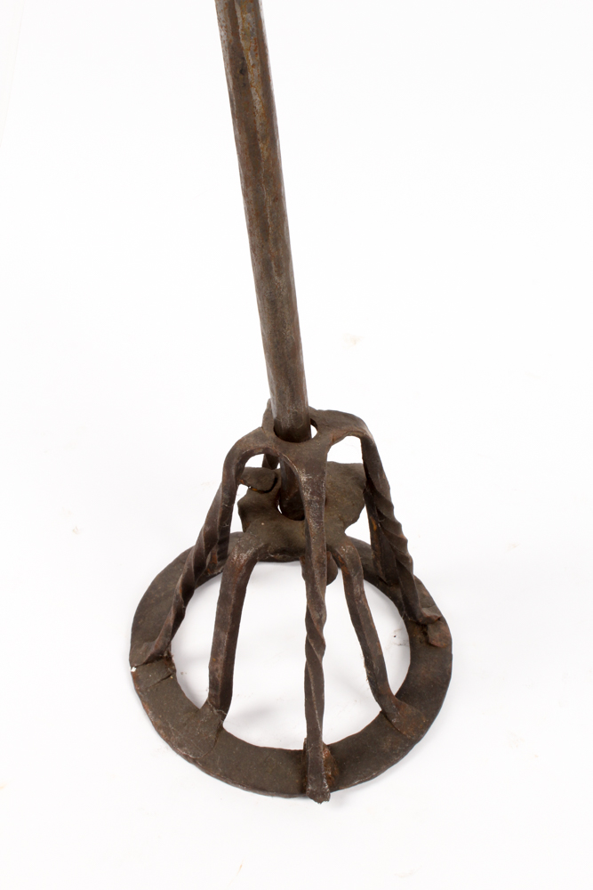 Wrought Iron Rushlight Stand and The Rushlight Club Publication