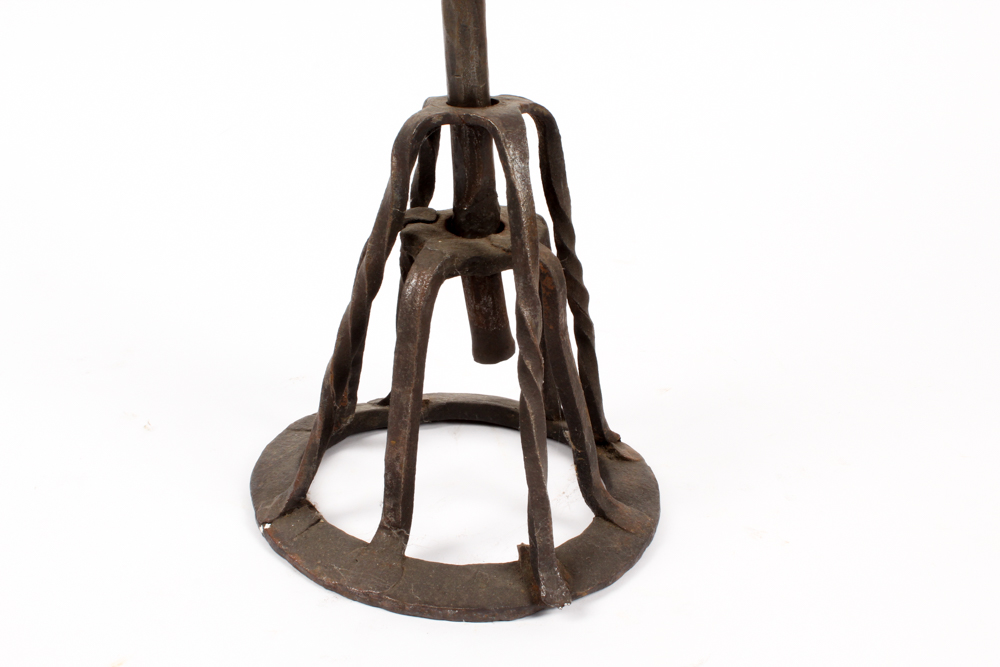 Wrought Iron Rushlight Stand and The Rushlight Club Publication