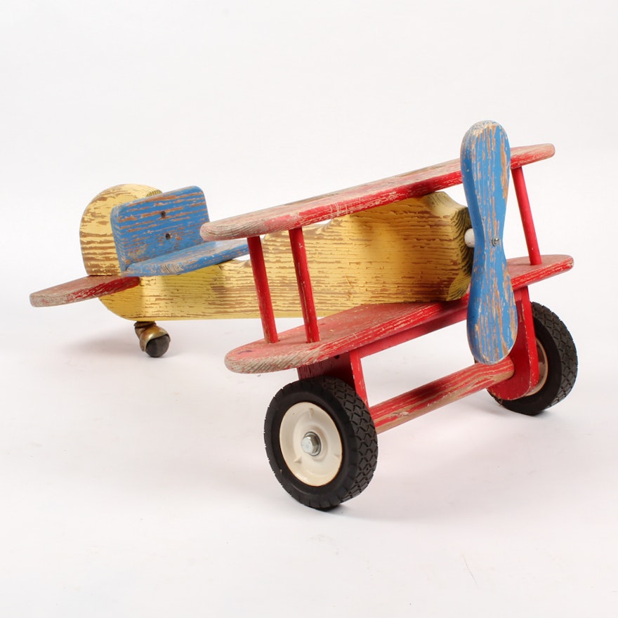 Handmade Wooden Airplane Toy