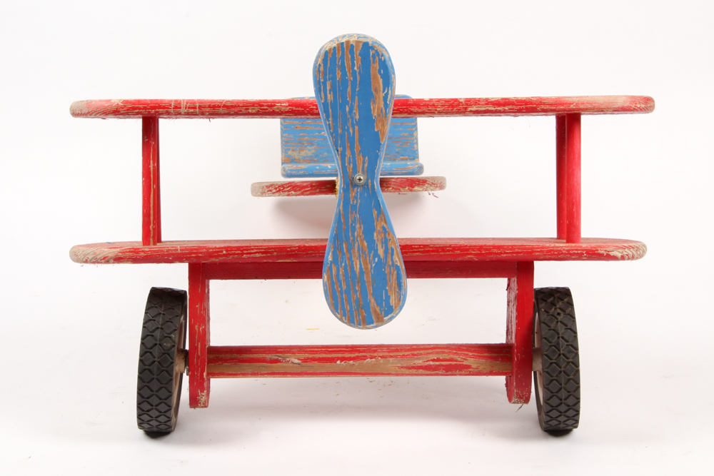 Handmade Wooden Airplane Toy