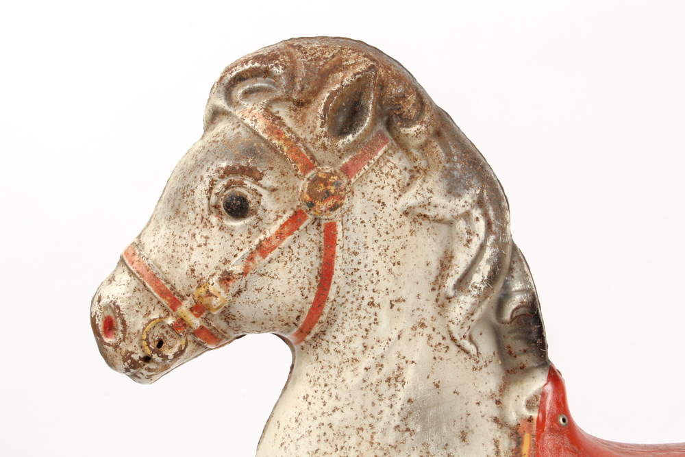 1940s Mobo Bronco Metal Ride-On Pedal Horse