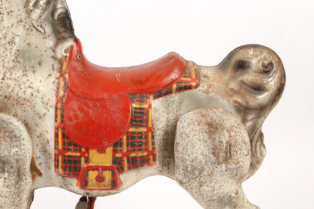1940s Mobo Bronco Metal Ride-On Pedal Horse