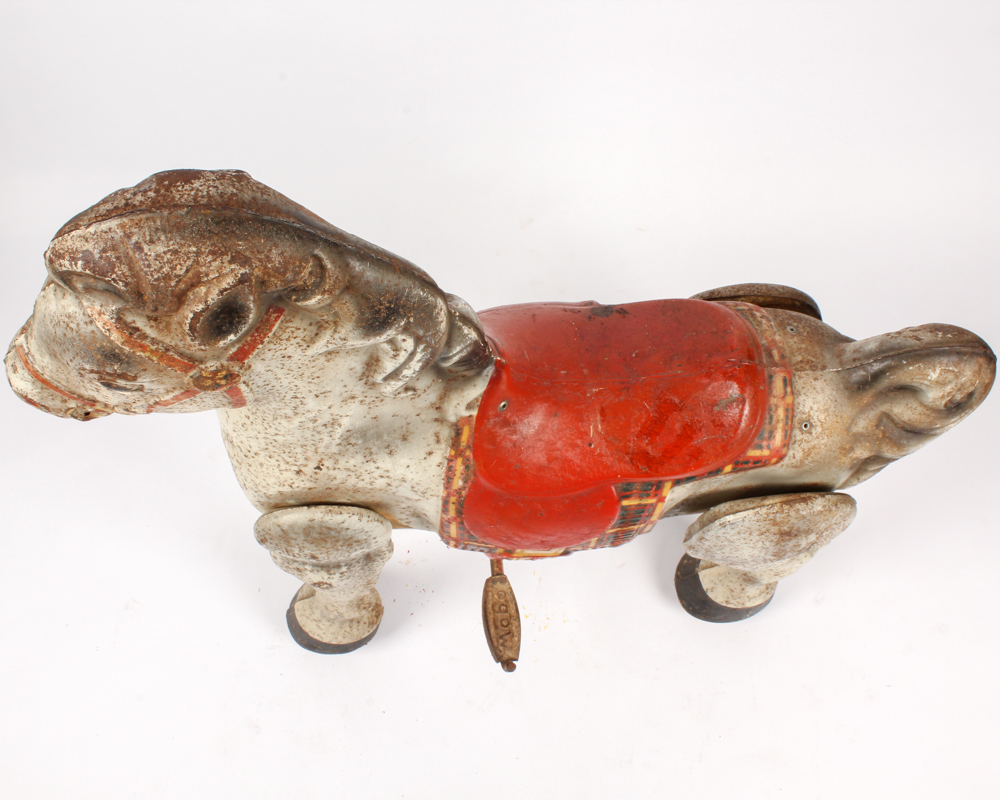1940s Mobo Bronco Metal Ride-On Pedal Horse