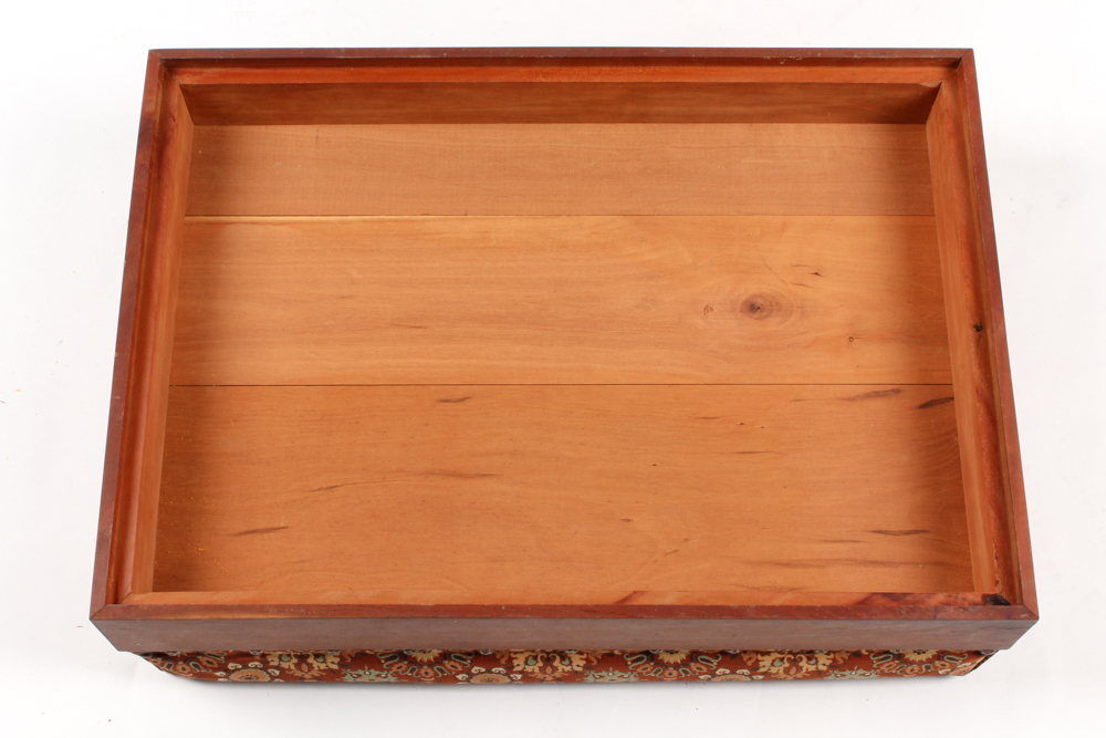 Handmade Cedar Chest with Fabric Top