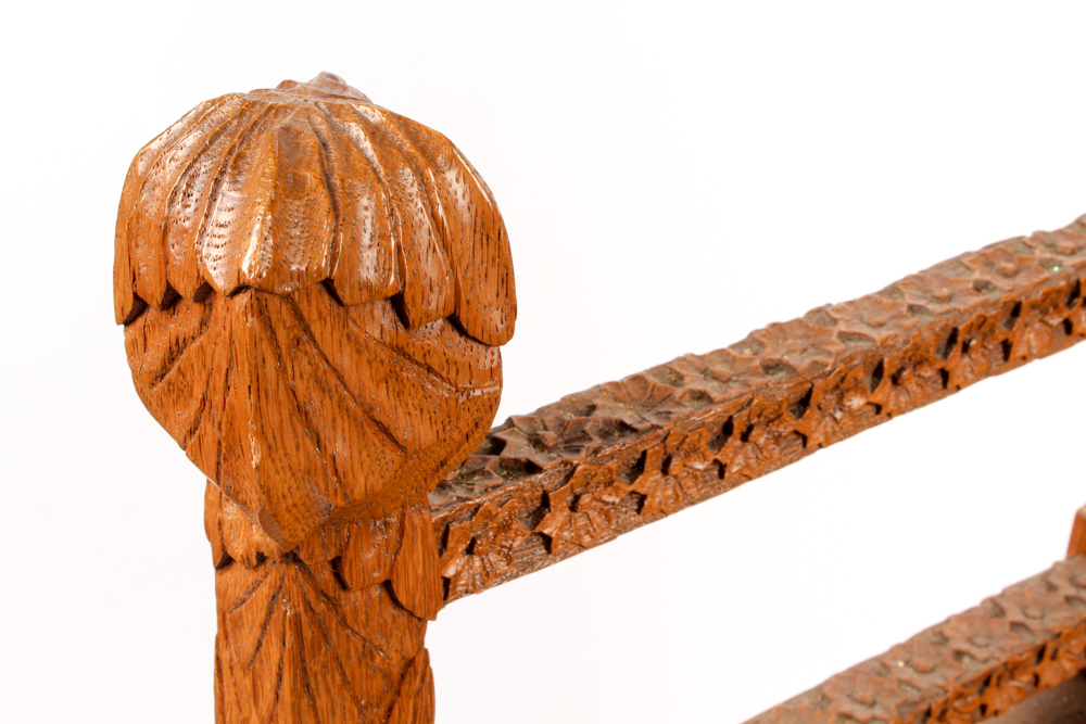 Victorian Carved Ash Corner Chair