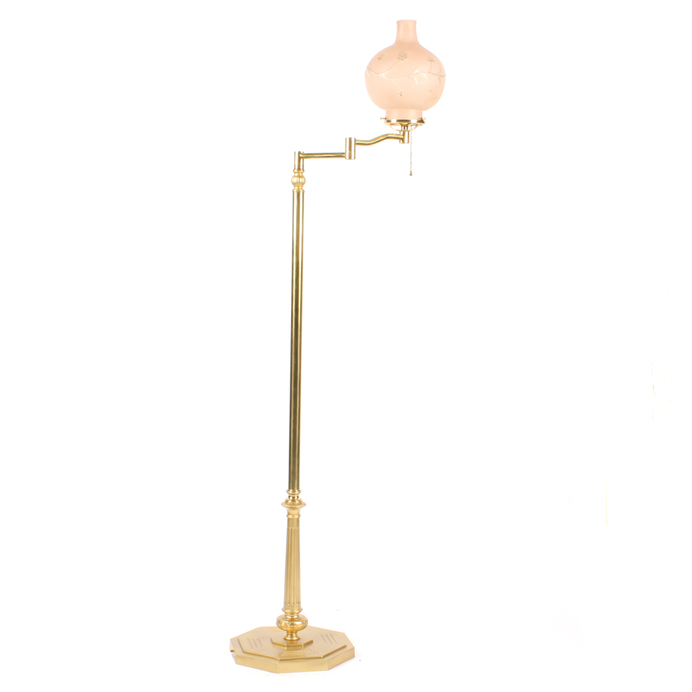 Vintage Swing Arm Floor Lamp