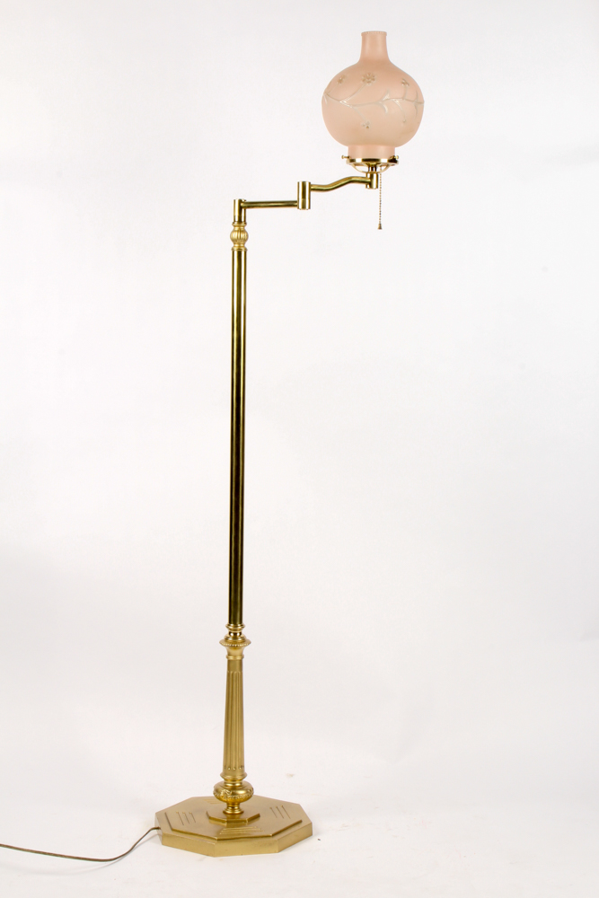 Vintage Swing Arm Floor Lamp