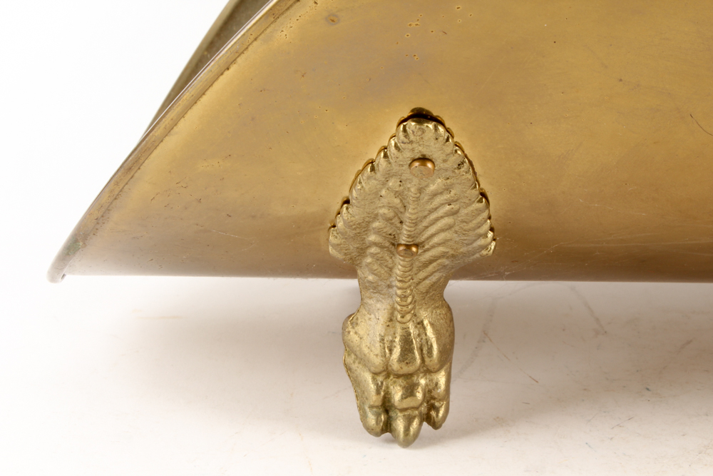 Vintage Brass Log Basket