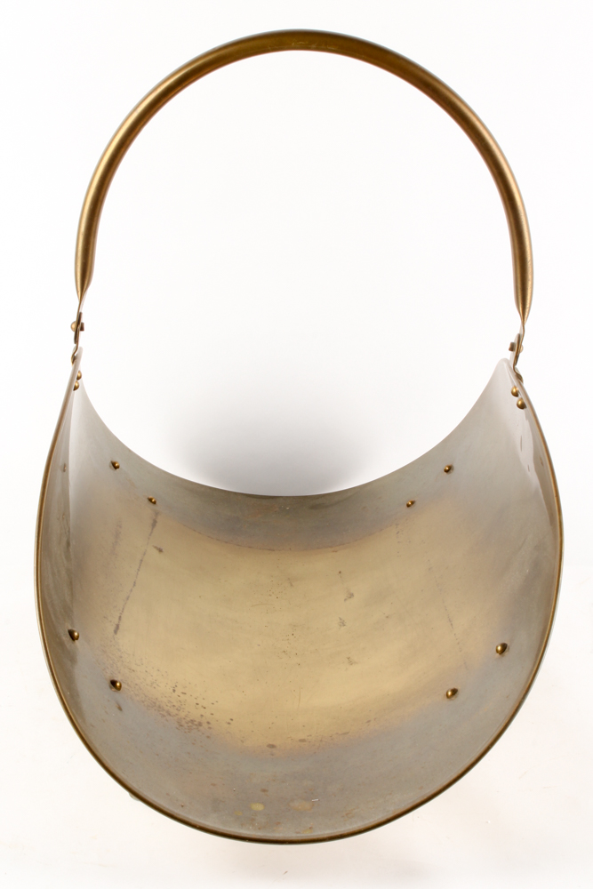 Vintage Brass Log Basket