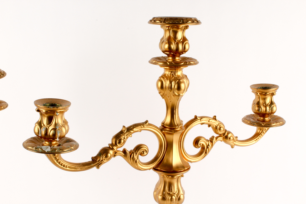 Antique Gilt Candelabras in the Style of Paul Storr