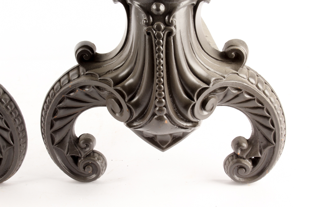 Vintage Bronze Tone Andirons