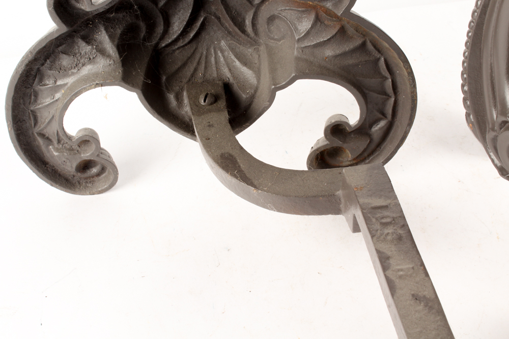 Vintage Bronze Tone Andirons