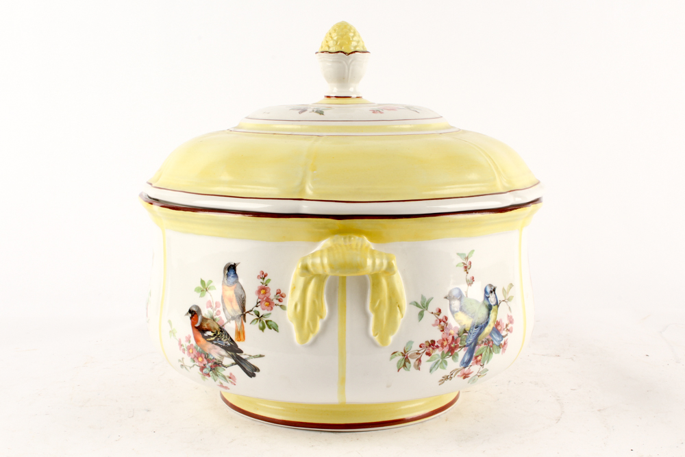 Mottahedeh Porcelain Tureen and Underplate