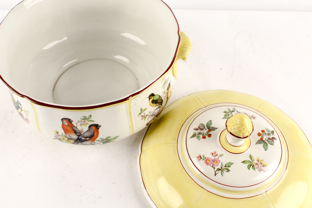 Mottahedeh Porcelain Tureen and Underplate