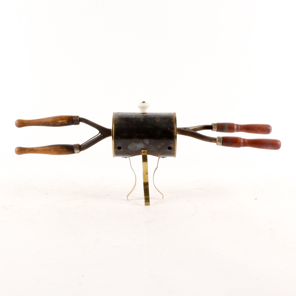 Antique Curling Irons and Warmer