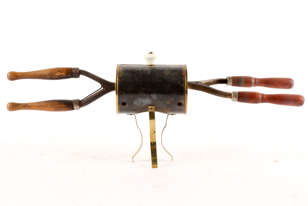 Antique Curling Irons and Warmer