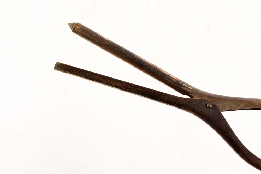 Antique Curling Irons and Warmer