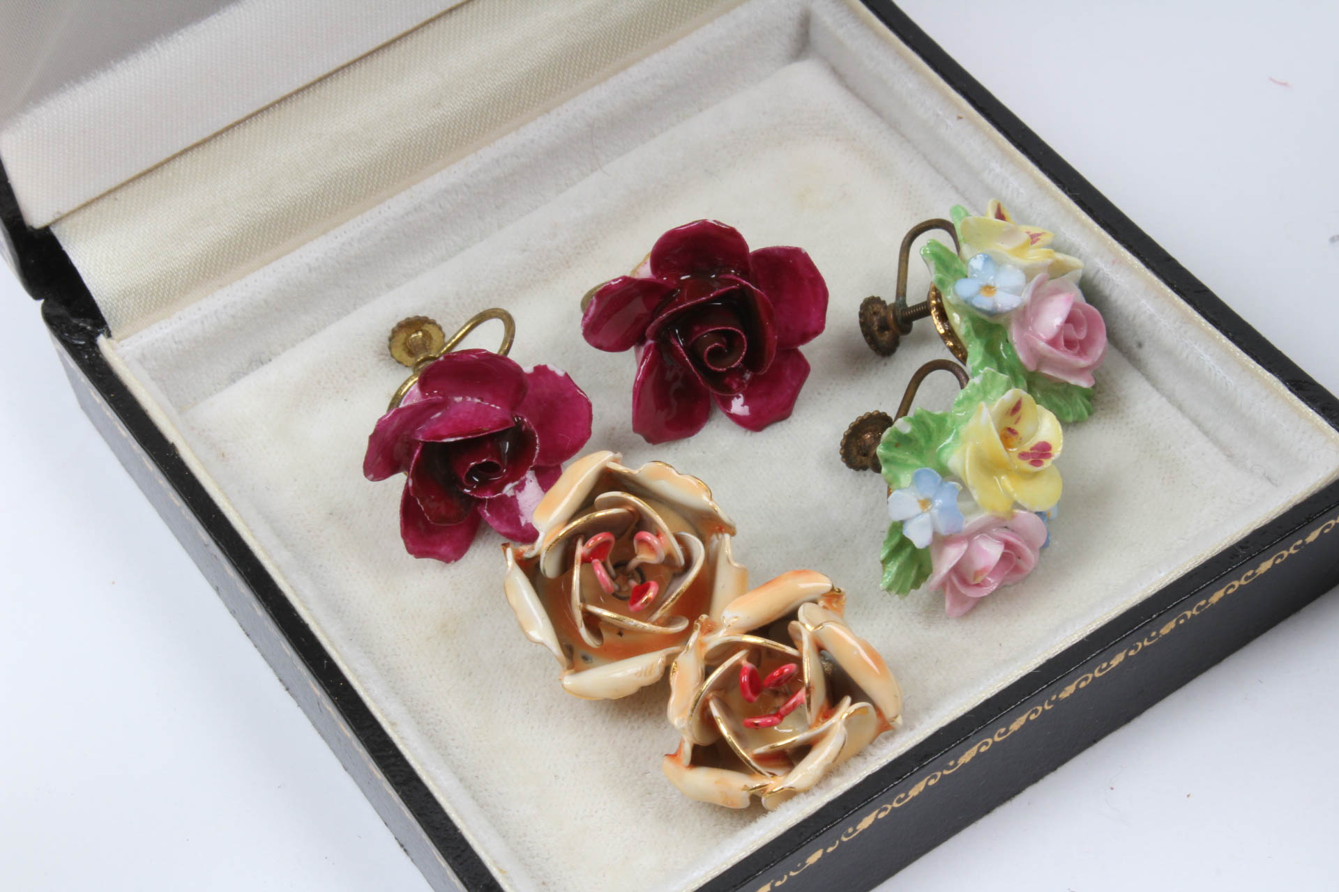 Waterford Crystal Ring Holder with Costume Jewelry Selection