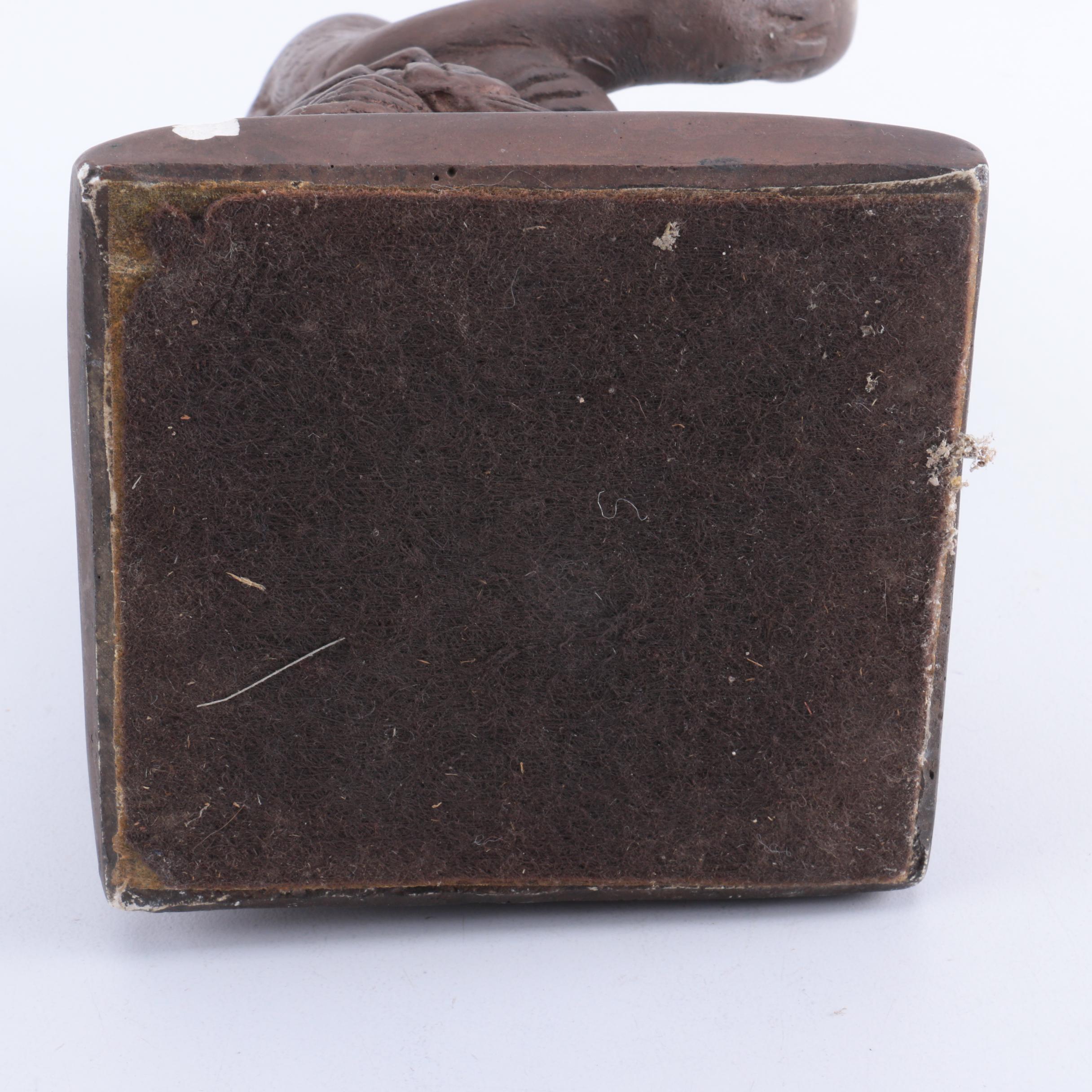 Vintage Chalkware "Darwin Monkey" Statue