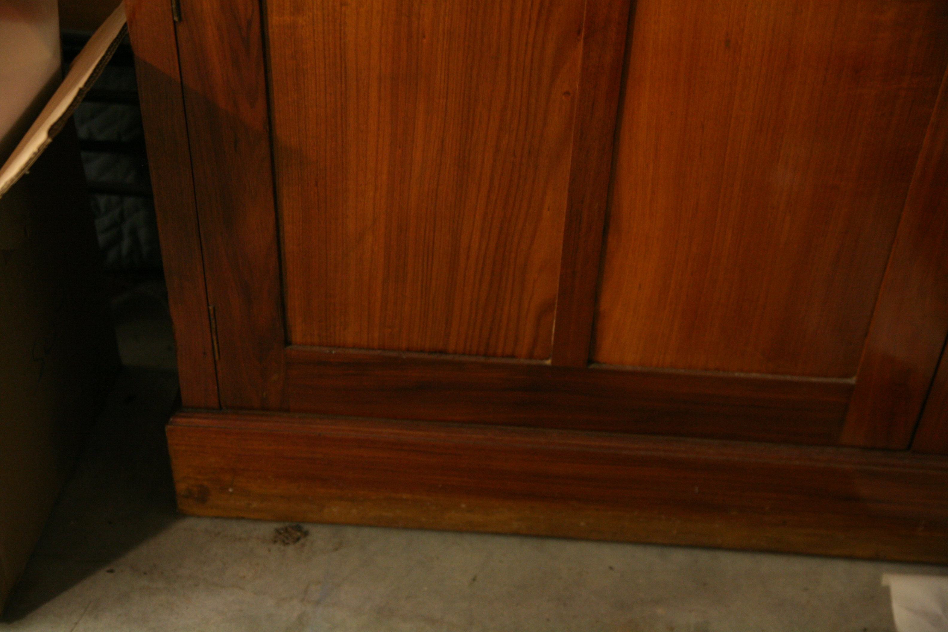 Vintage Black Walnut Hutch