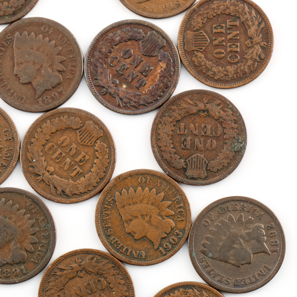 Sixty Two Indian Head Cents