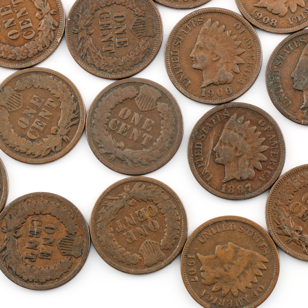 Sixty Two Indian Head Cents