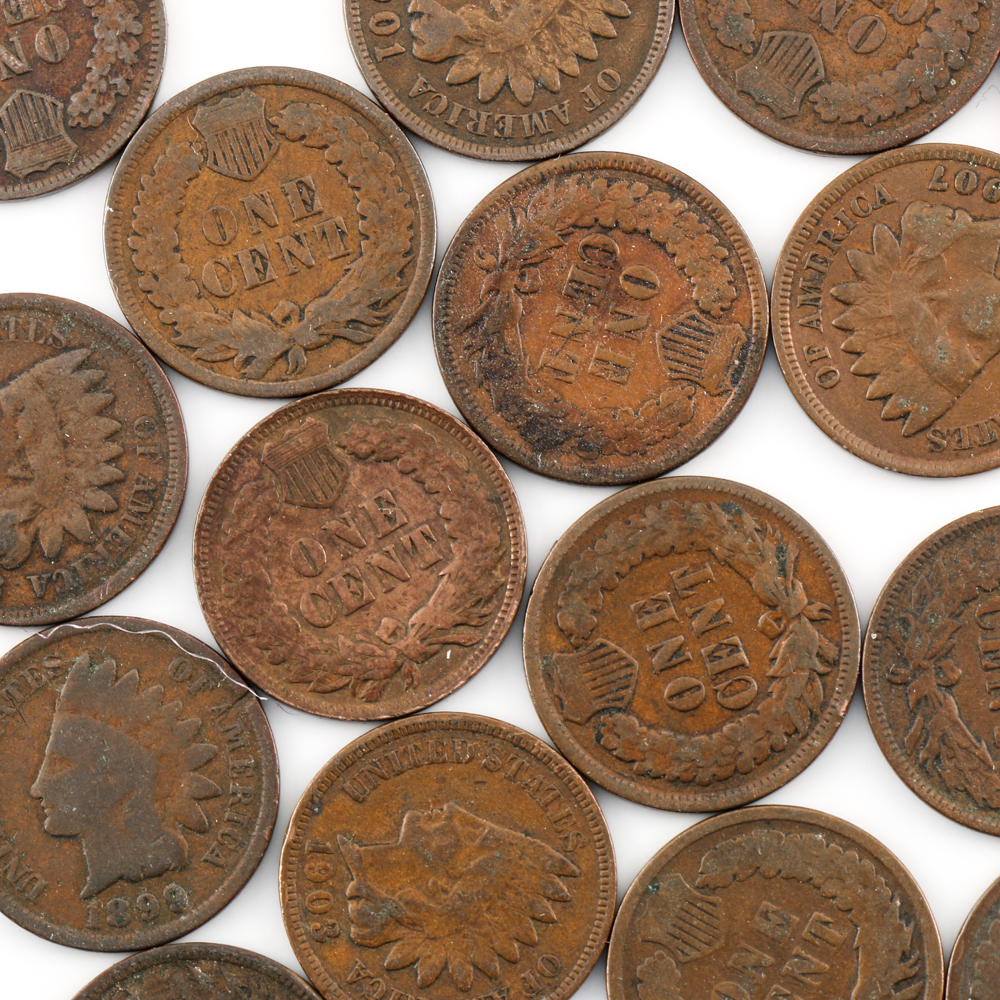 Sixty Two Indian Head Cents