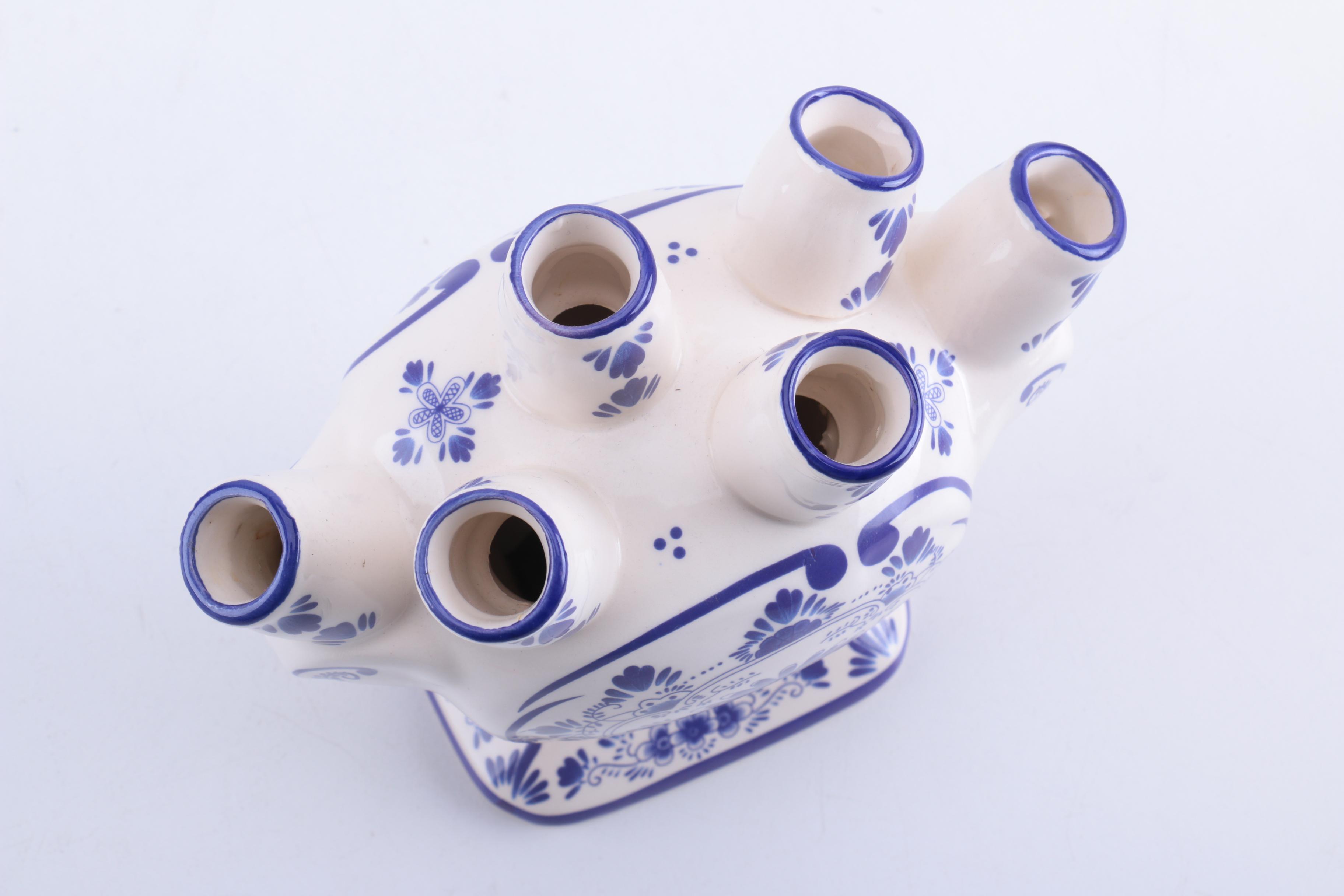 Ceramic Tulip Vase, Canister and Baking Dishes