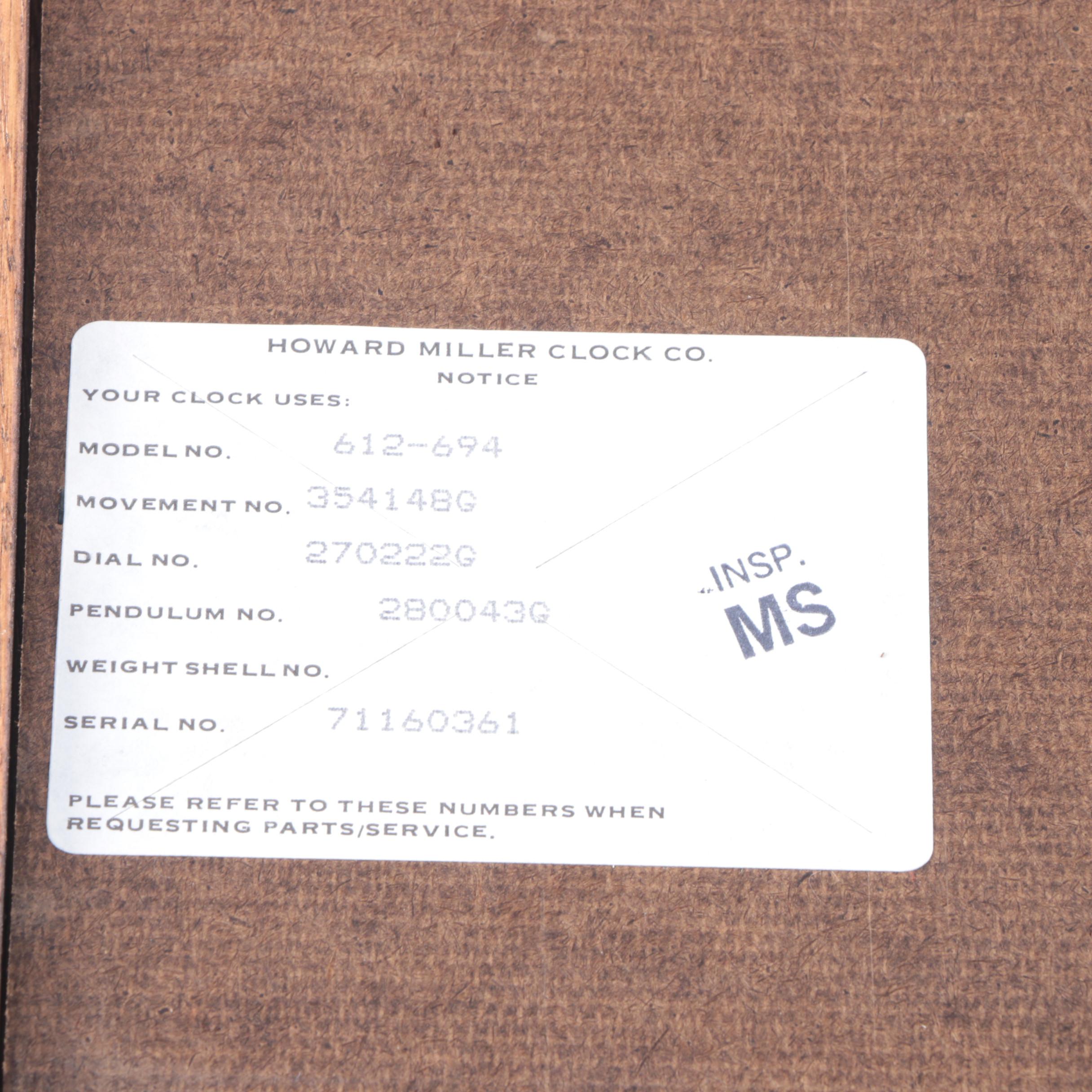 Howard Miller Quartz Wall Clock