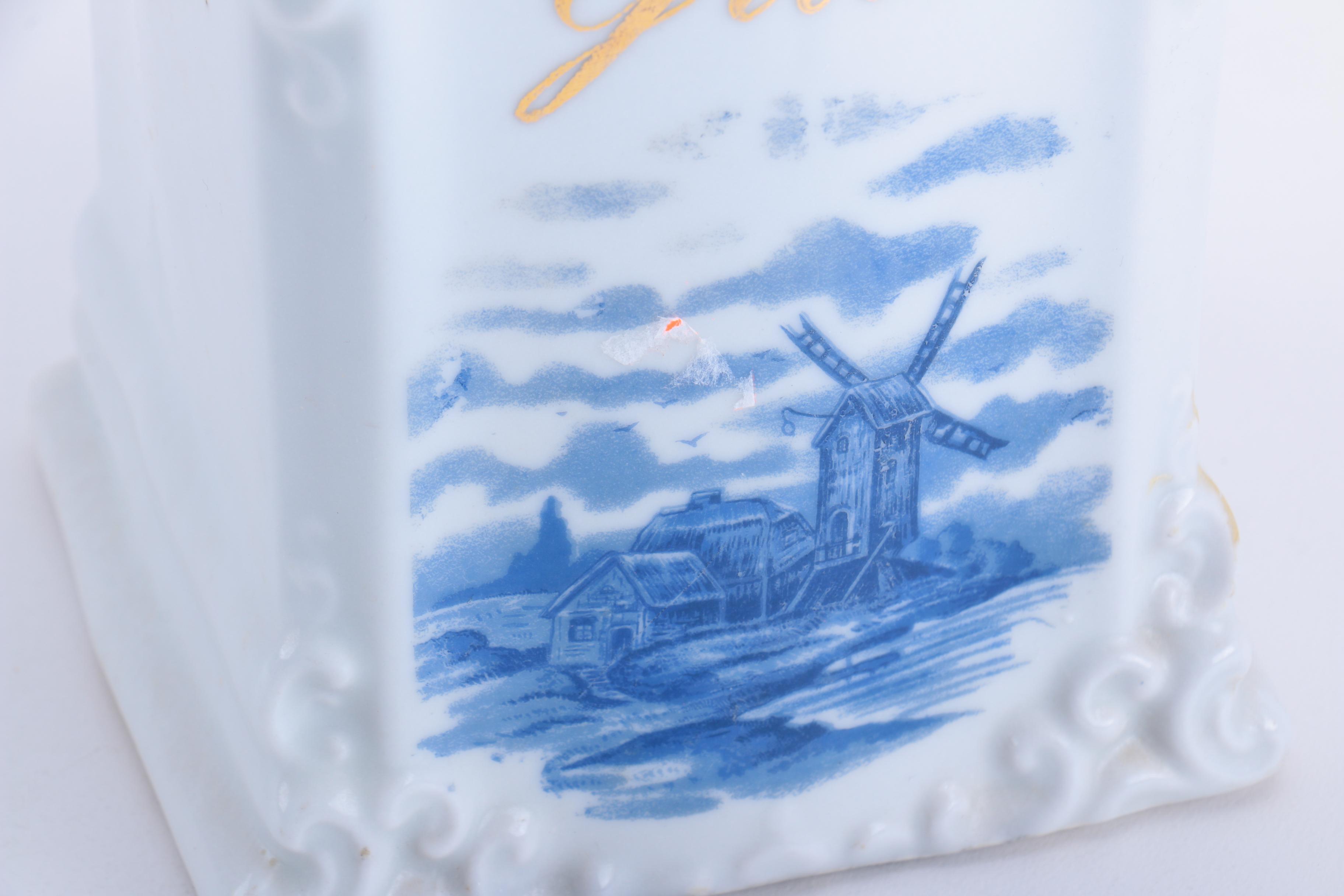 Ceramic Tulip Vase, Canister and Baking Dishes