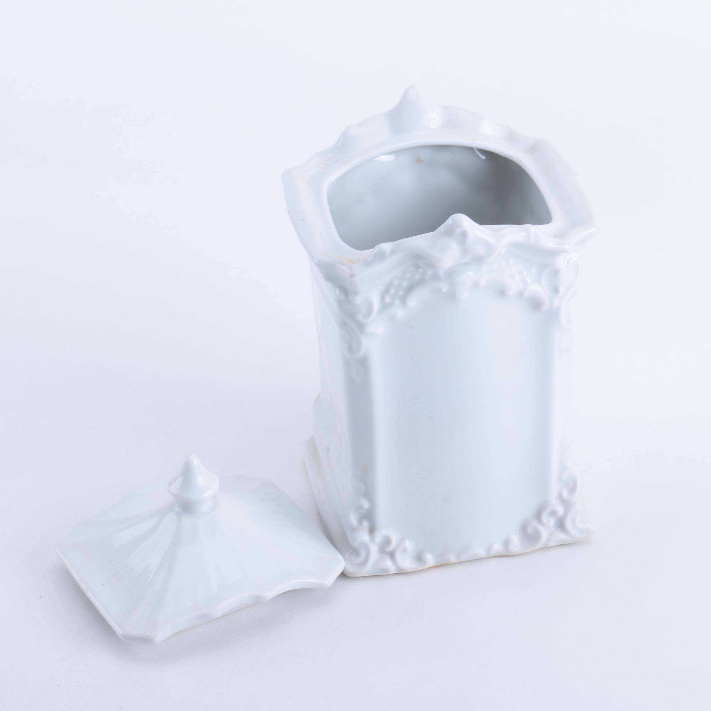 Ceramic Tulip Vase, Canister and Baking Dishes