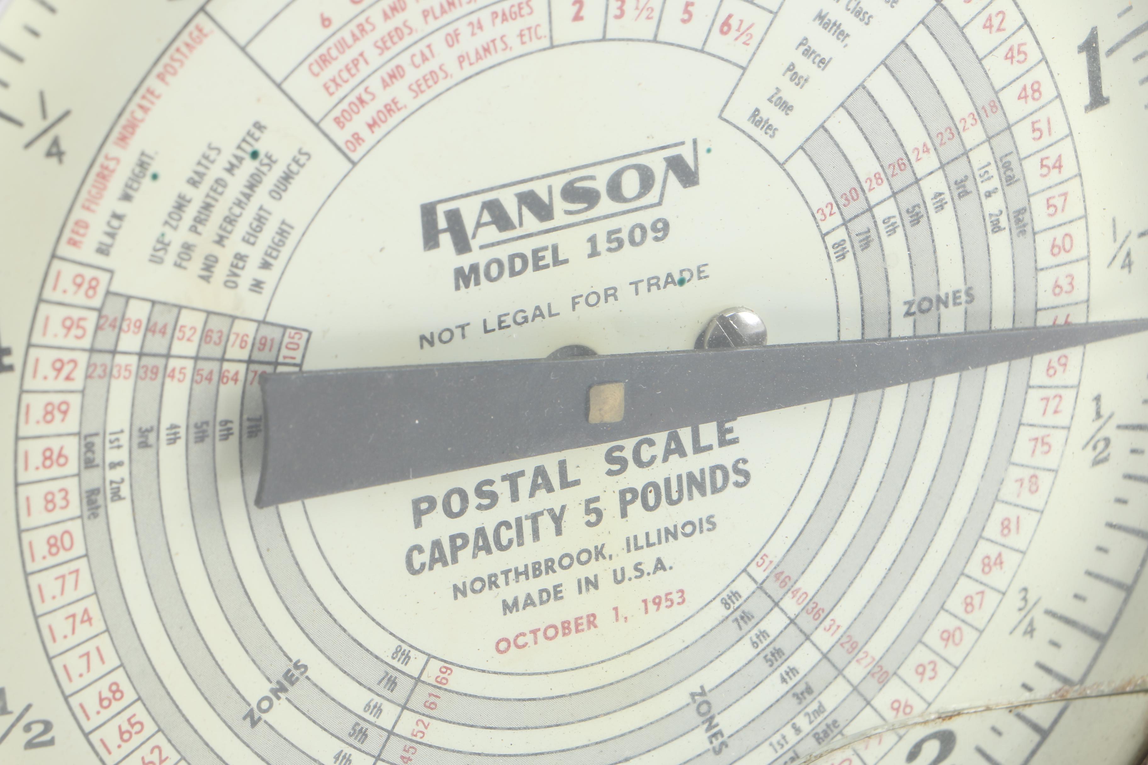 Vintage Hanson Postal Scale