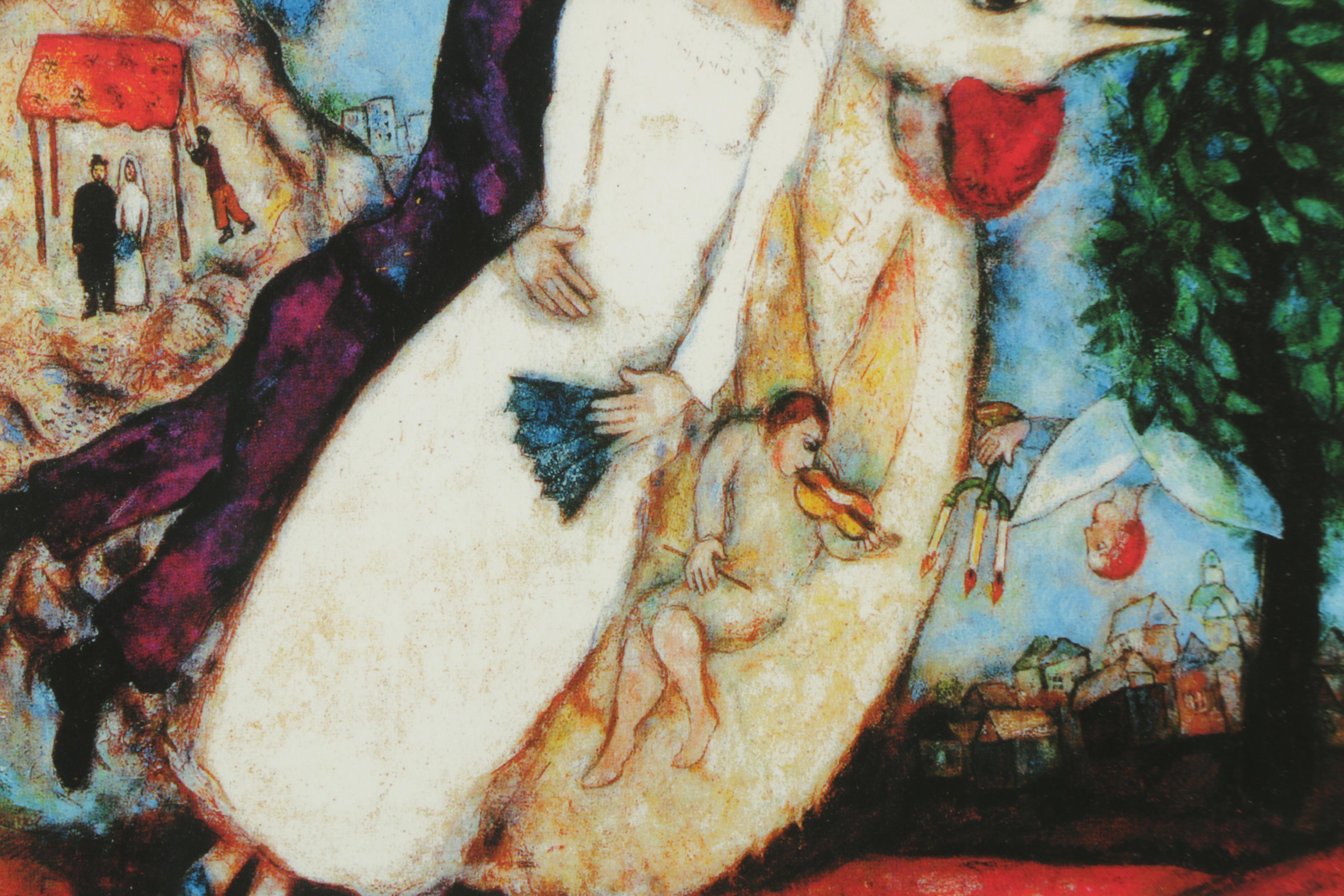 Limited Edition Giclée on Paper After Marc Chagall Married Couple