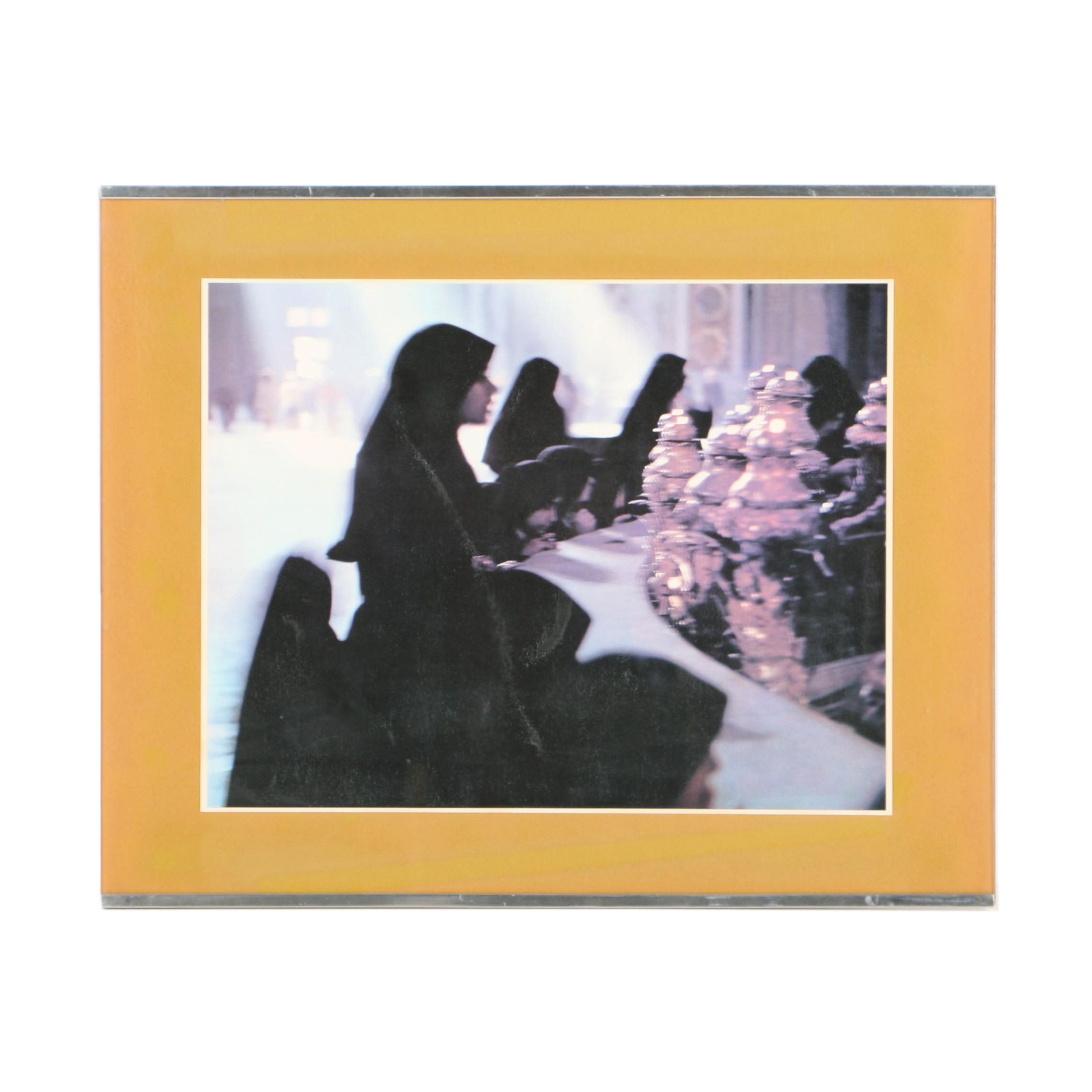 Offset Lithograph on Paper of Figural Scene